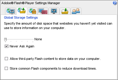 Flash Settingsmanager