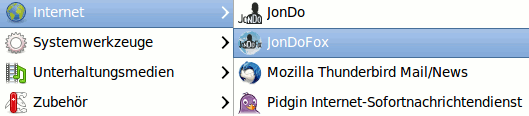JonDo und JonDoFox starten