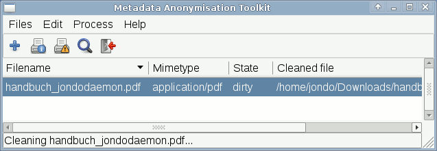 Deleting meta information