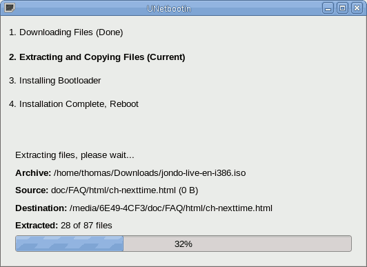 Installation process